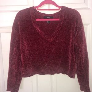 F21 V-Neck Crop top